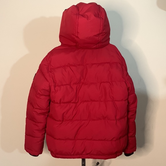 Nautica Toddler Boys Jaket Red Black Water Resistant Lightweight Hooded Size:7 - Picture 5 of 14